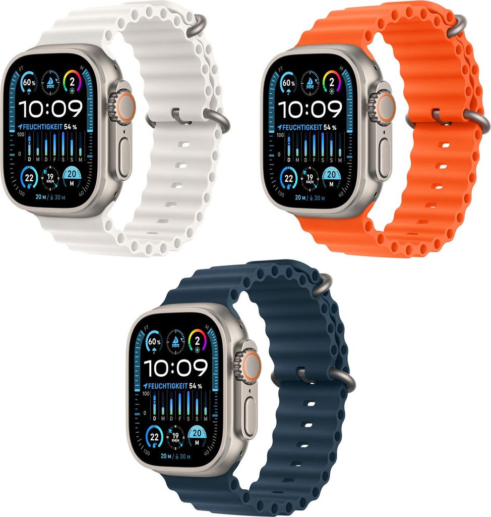 Watch Ultra 2 GPS + Cellular, 49 mm Titan­gehäuse, Ocean Produktbild 10