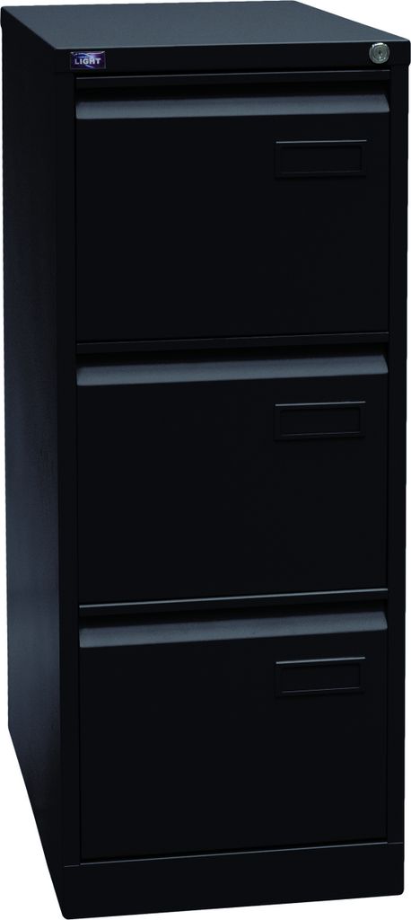 Bisley Hängeregistratur Schrank Light - 3 Schübe - Farbe: Schwarz