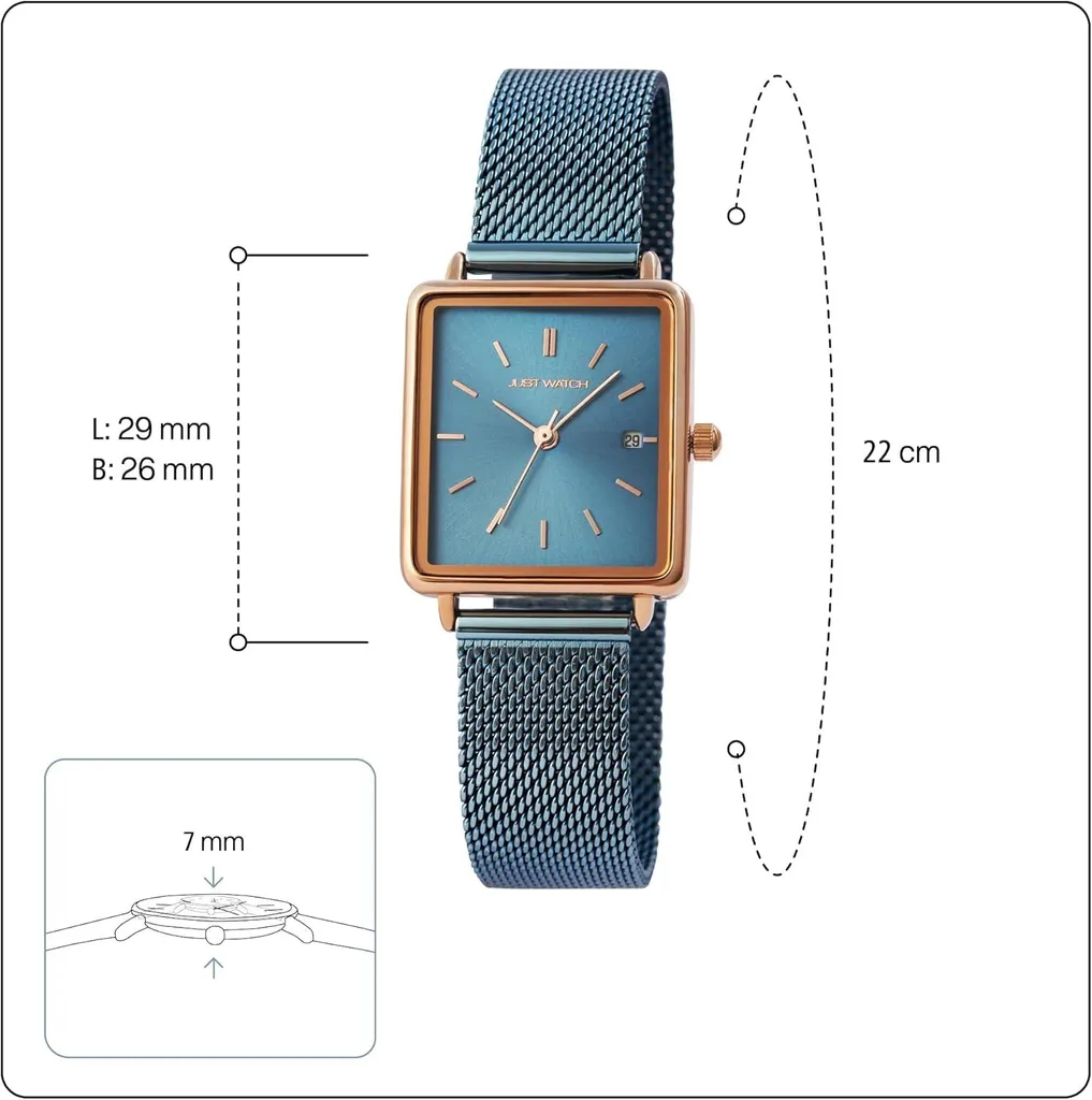 Orologio Professionale Donna Acciaio con Data - Preciso e Comodo - 6