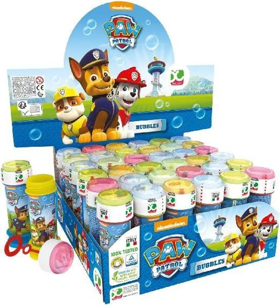Lot Bulles de Savon Pat'Patrouille 60ml pour Cadeaux Invités - 36 psc