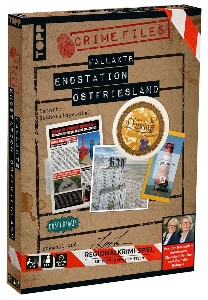 Jeu de société d'enquête réaliste Crime Files - Scénario Ostfriesland