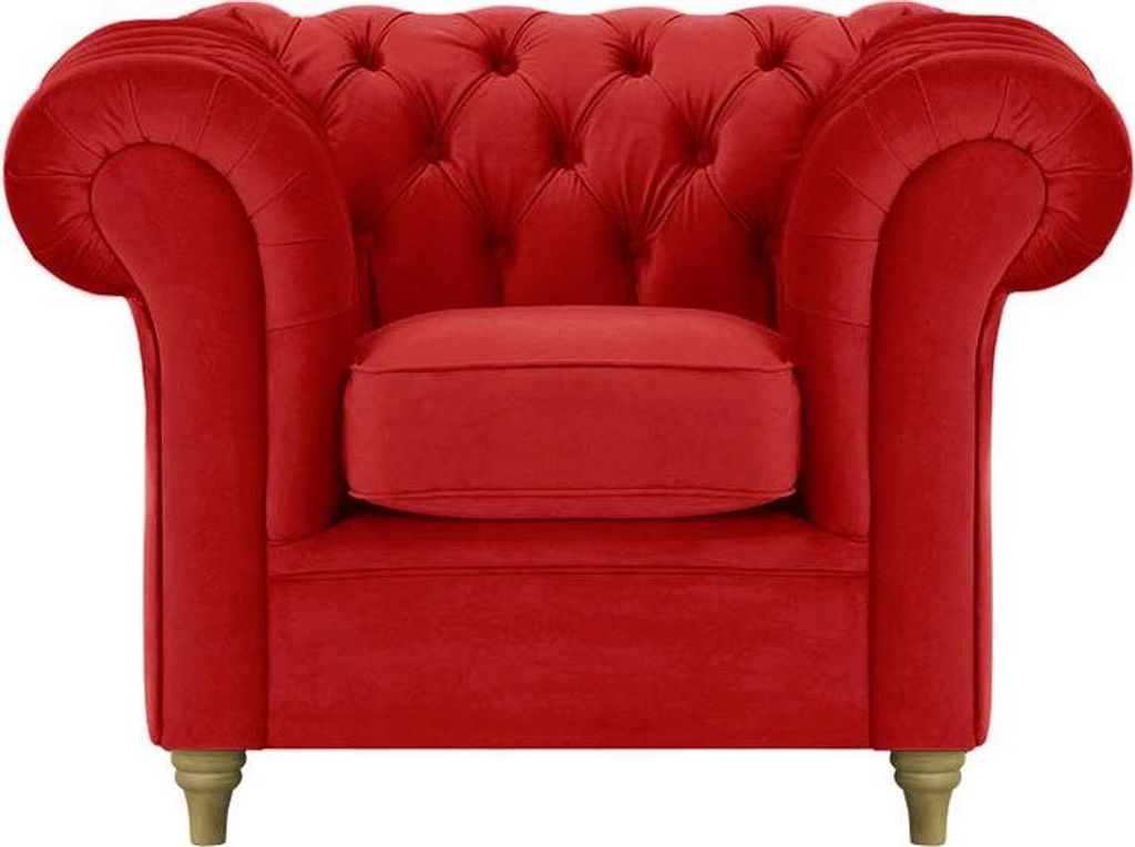 Sessel Chesterfield-Velluto 7-wax black