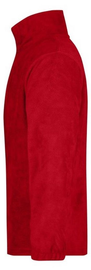 James and Nicholson - Fleece mit halbem Reißverschluss für Herren LT2424 (S) (Rot)