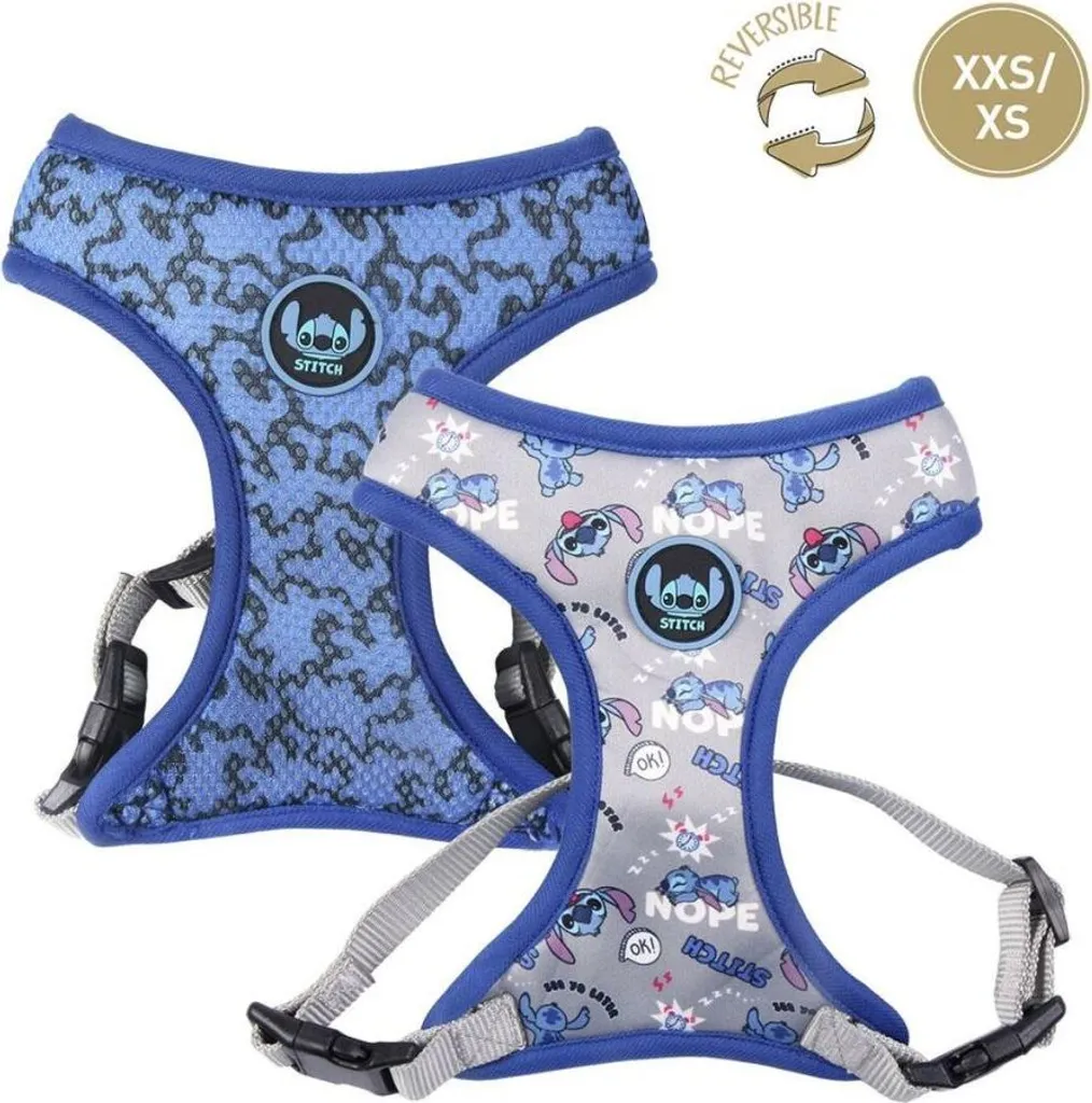 Pettorina per cani Stitch XXS/XS Blu scuro