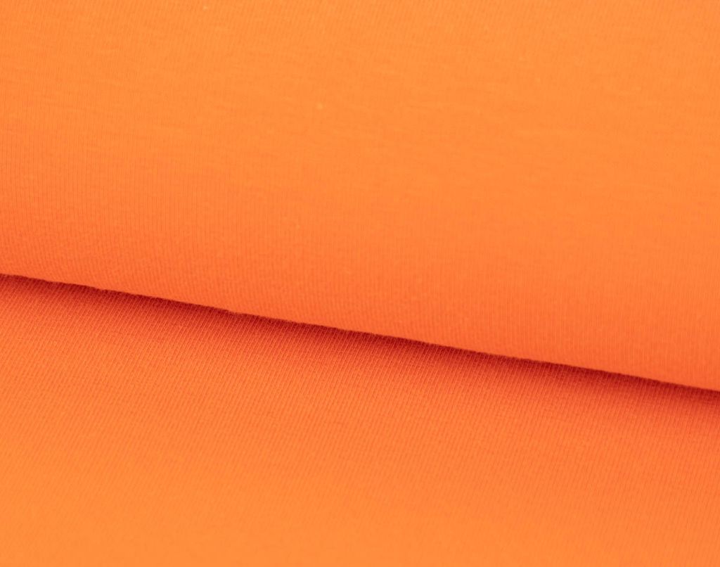 Baumwolljersey Organic Bio Jersey einfarbig orange 1,5m Breite