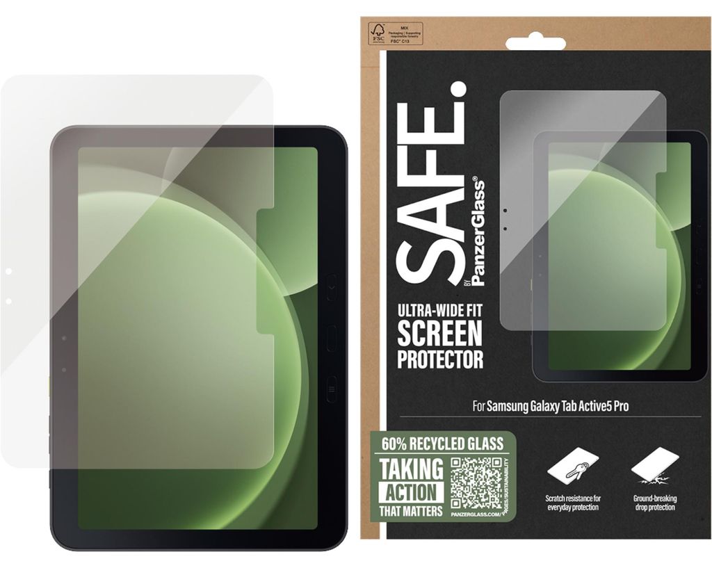 PanzerGlass SAFE. by ® Displayschutz Samsung Galaxy Tab Produktbild 