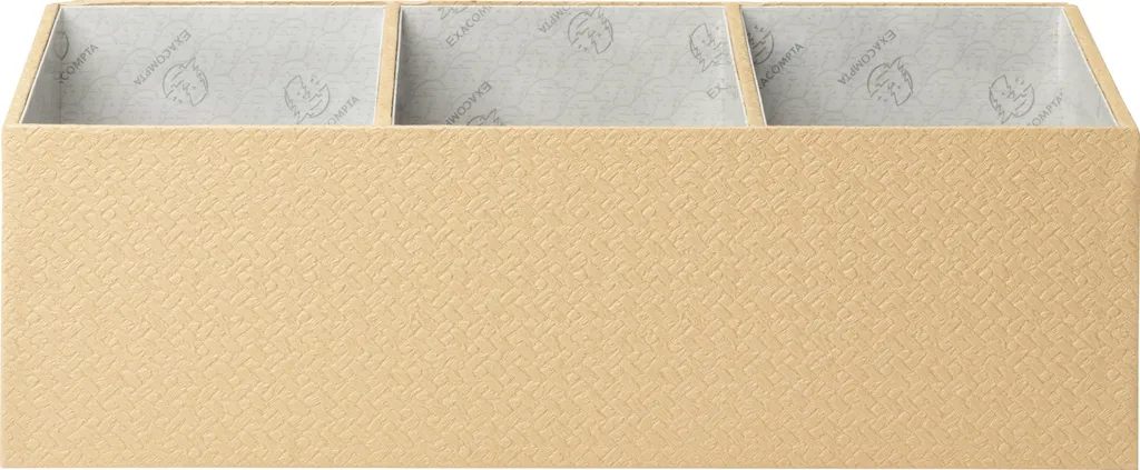 Exacompta OfficeByMe 2x Organiseur de bureau 4 compartiments Beige 68602E