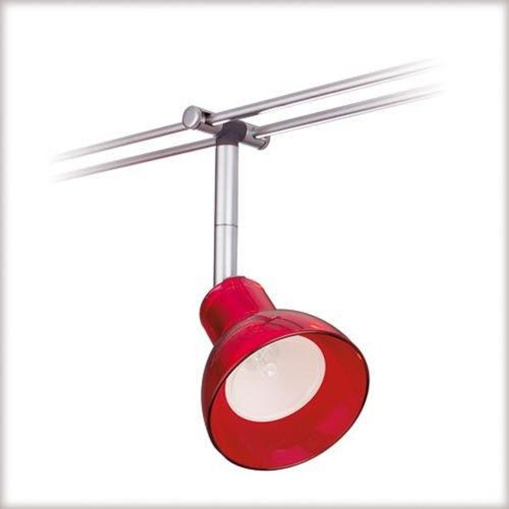 4 Spot Paulmann Chili Schienenspot Chili Rot 35W Chrom Glas Produktbild 