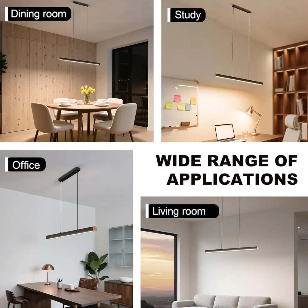 Suspension LED Dimmable 100cm avec Hauteur Réglable et Télécommande 36W - 5