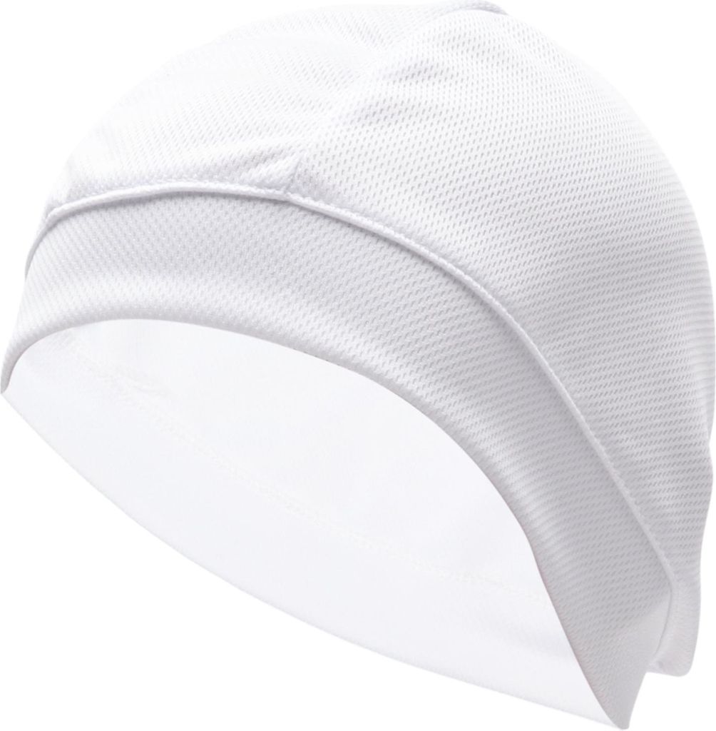 Fahrradmš¹tze Schwei?ableitend Atmungsaktiv Helm-Innenfutter Baiku Seiden-Mesh-Stoff Wei? 29x14cm/11.42"x5.51" 1 Stš¹ck