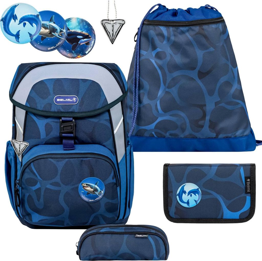 Belmil Schulranzen Set Wave Storm "Wassertiere" 1.Klasse Produktbild 