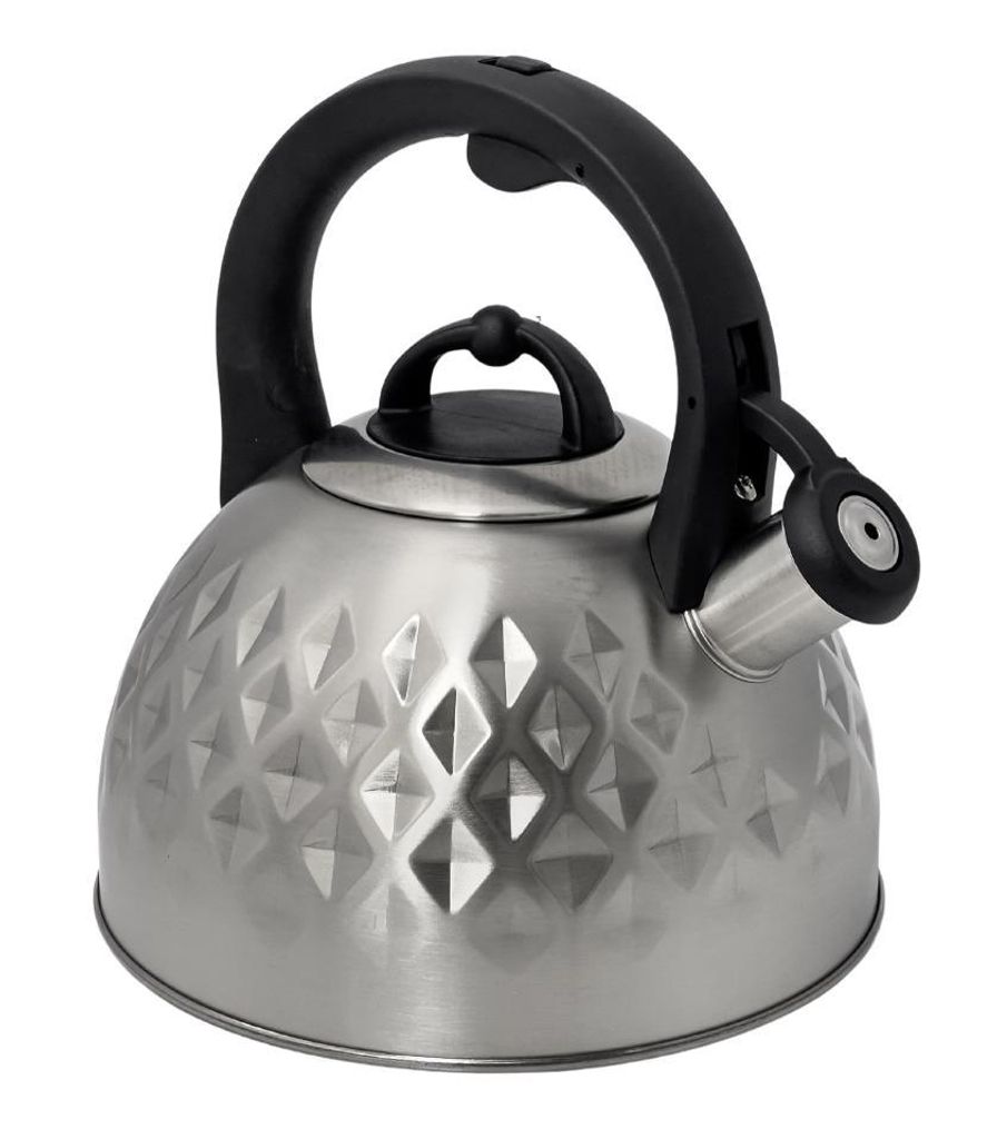 Edelstahl Flötenkessel Teekessel Wasserkessel Wasserkocher Pfeifkessel 2,5L