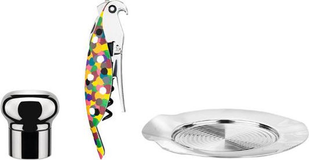 Alessi Wine Gift Parrot Set (Art.-Nr. GAM32SET, EAN 8003299479771)