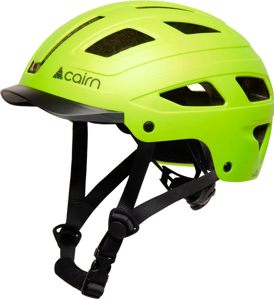 Cairn Clarke Casque vélo Jaune Fluo Mat M - Ultra Léger et Ventilée