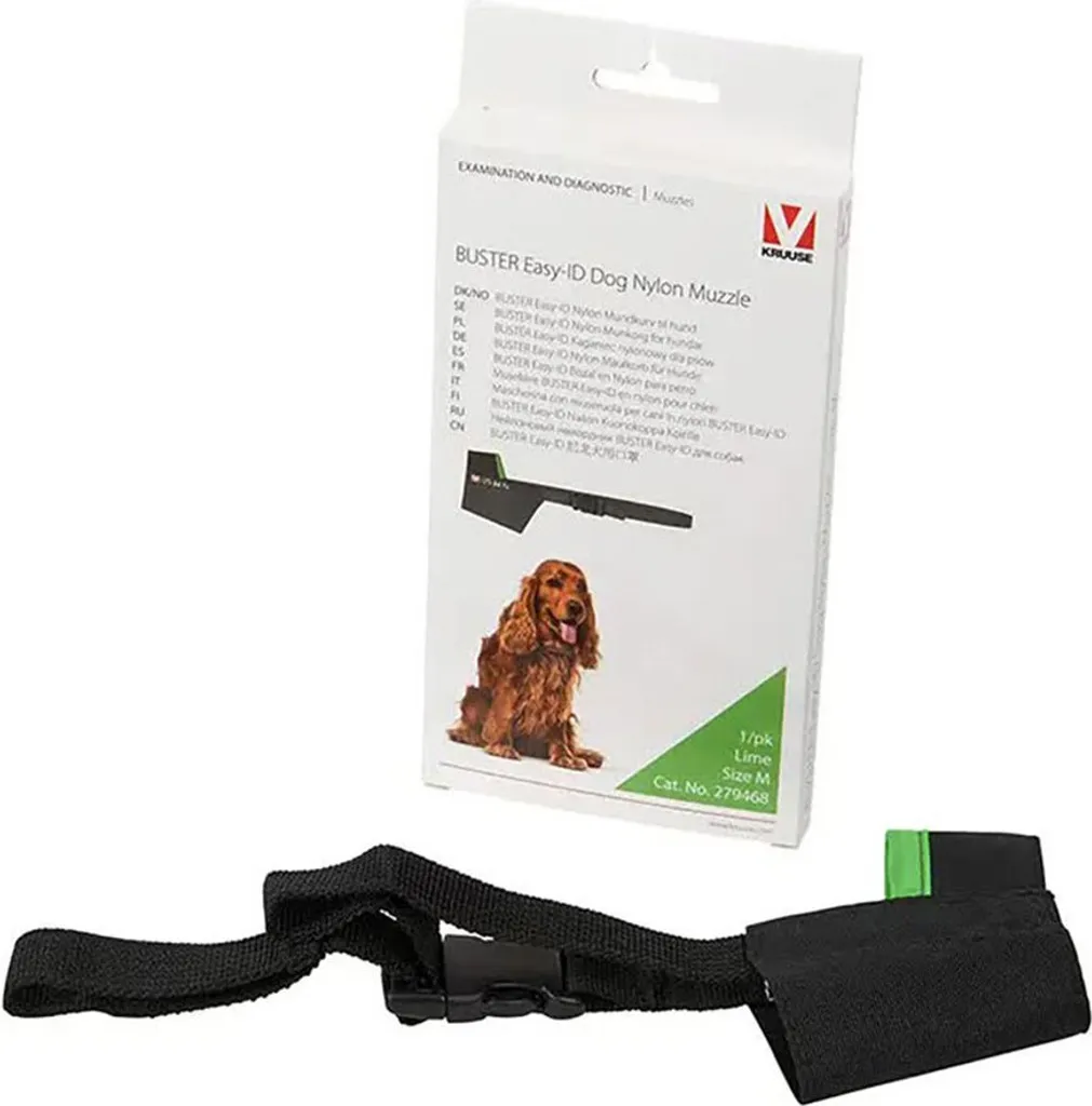 Museruola Nylon Easy-Id per Cocker Spaniel M 11-18kg Regolabile