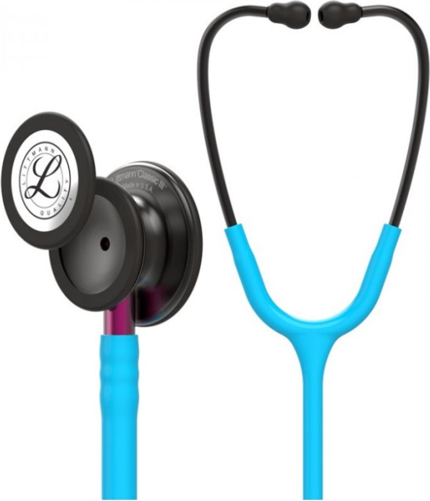 Littmann Classic III Smoke, Stethoskop für Innere Medizin, Türkis 5872