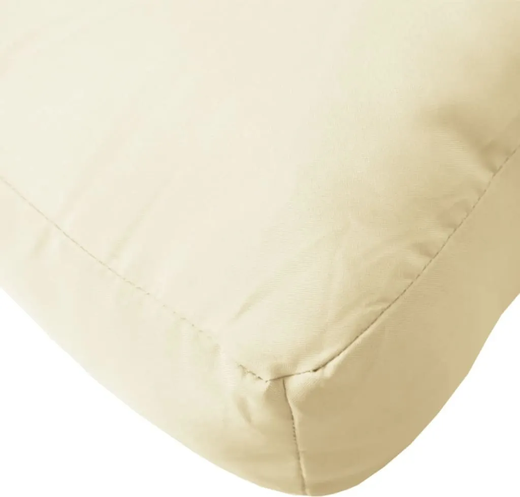 Spatium Cuscini Per Pallet Sfoderabili Impermeabili, Schienale Corto 60x40x15 Cm, Beige, Spessore 20 Cm