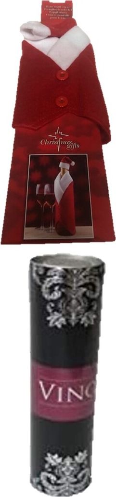 Weihnachten Wein Flasche Abdeckung Taschen Weinflasche Kleid Santa für Weihnachtsschmuck Weihnachten Pullover Party Dekorationen+ Weindekodose