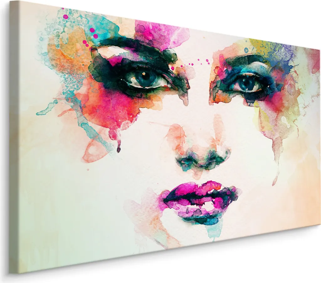 Stampa Artistica XXL su Tela 70x50 cm - Quadro Donna Alta Risoluzione