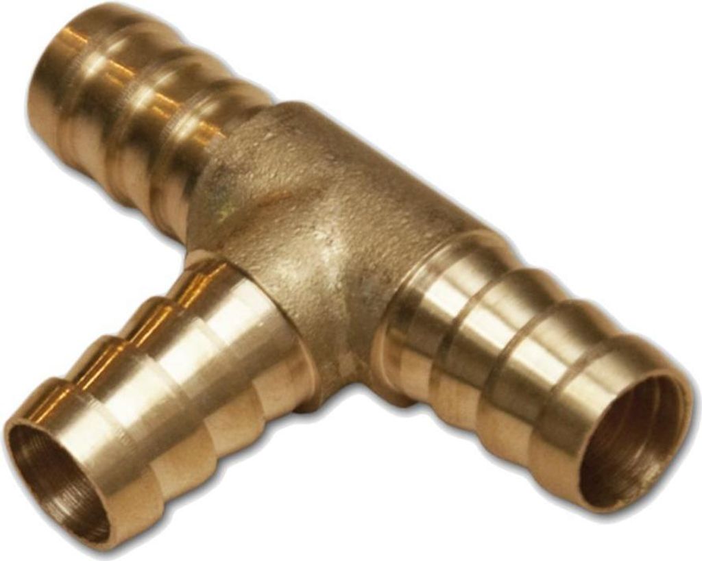 Druckluft Schlauchverbinder mit Stecknippel T-Stück 12,5 mm Produktbild 