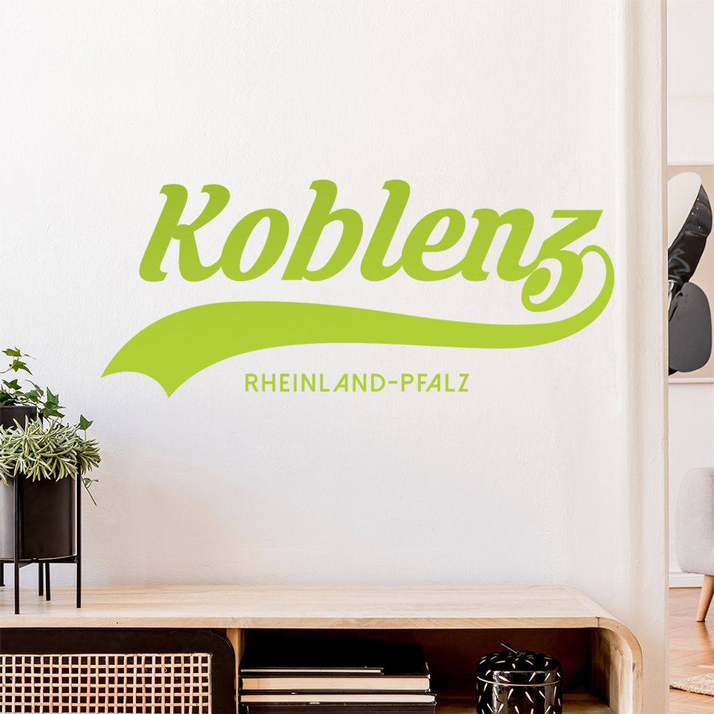Koblenz Rheinland-Pfalz Wandtattoo Wandaufkleber Wall Sticker - Dekoration, Küche, Wohnzimmer, Schlafzimmer, Badezimmer