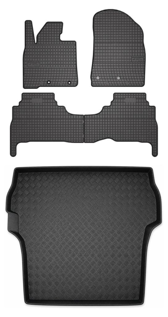 Tapis en caoutchouc + bac de coffre pour Toyota Land Image du produit 