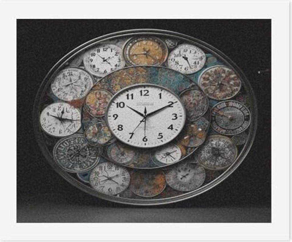 SKTNBM Digitales Ölgemälde, Uhr-Kunstdruck, DIY-Ölgemälde, Malen nach Zahlen für Erwachsene, personalisiertes Ölgemälde-Set