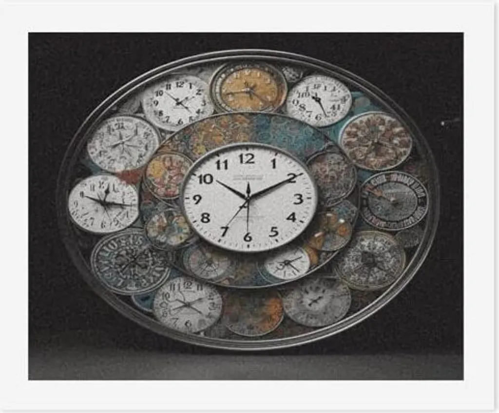 Orologio Pittura a Olio Digitale SKTNBM Fai da Te Adulti - Kit Artistico