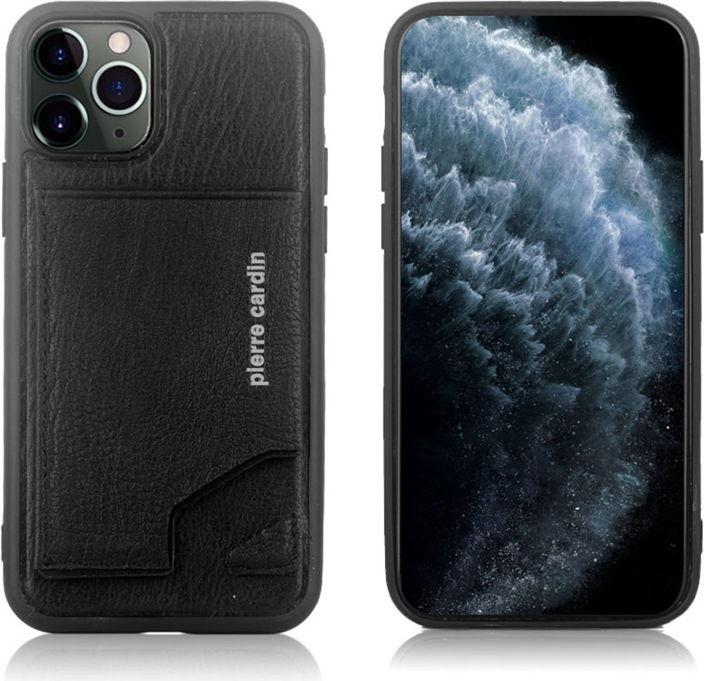 Pierre Cardin Apple iPhone 11 Pro Black Back cover case - Genuine Leather