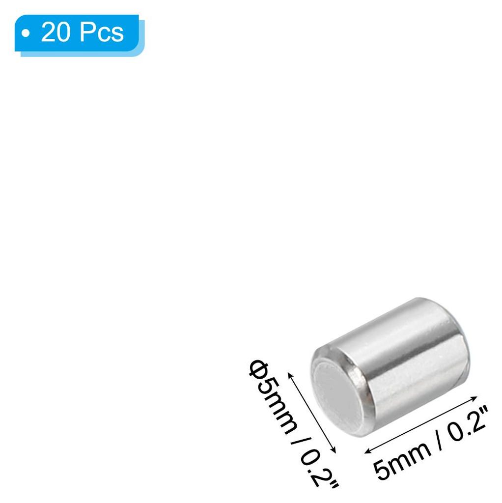 20 Stš¹ck 304 Edelstahlstifte Zylinderstifte 5 x 5 mm, Passstifte Dš¹belstift Regalstifte Metallstifte Unterstš¹tzen Hardware fš¹r Metallge...