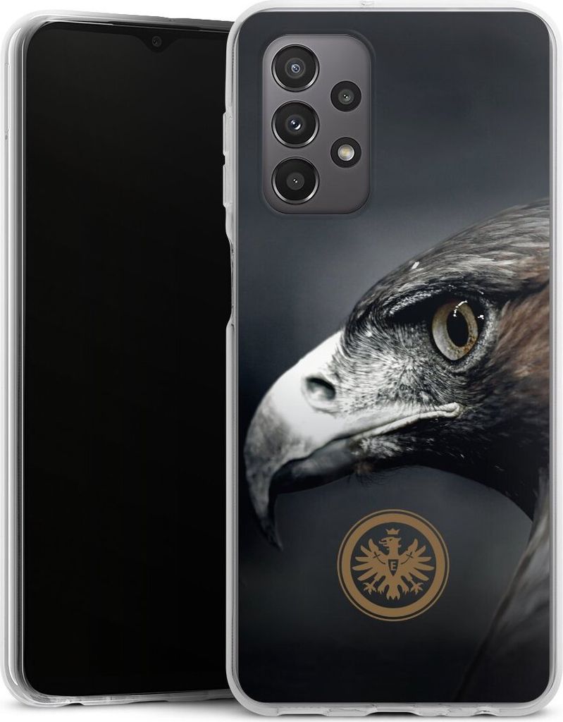 DeinDesign Handyhülle für Samsung Galaxy A23 5G Silikon Hülle Case Smartphone Schutzhülle Adler Eintracht Frankfurt Offizielles Lizenzprodukt