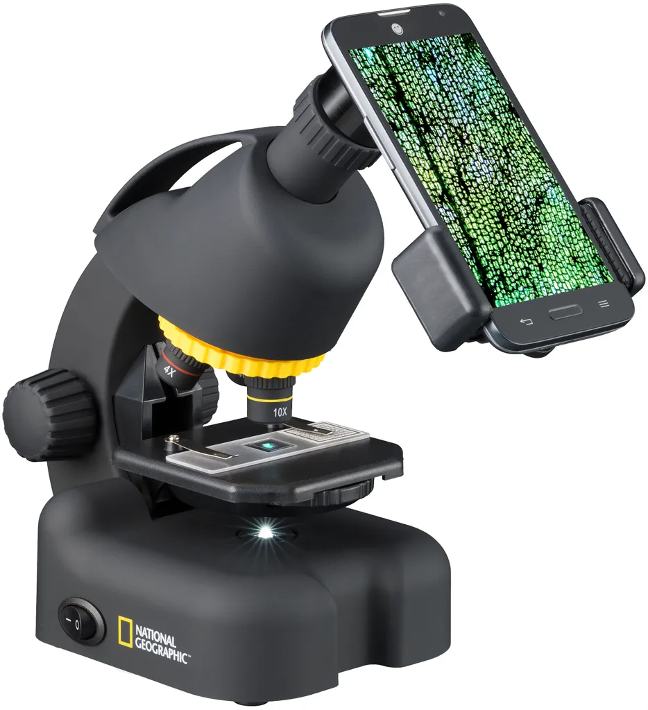 Microscope optique enfant 40-640x National Geographic pour smartphone
