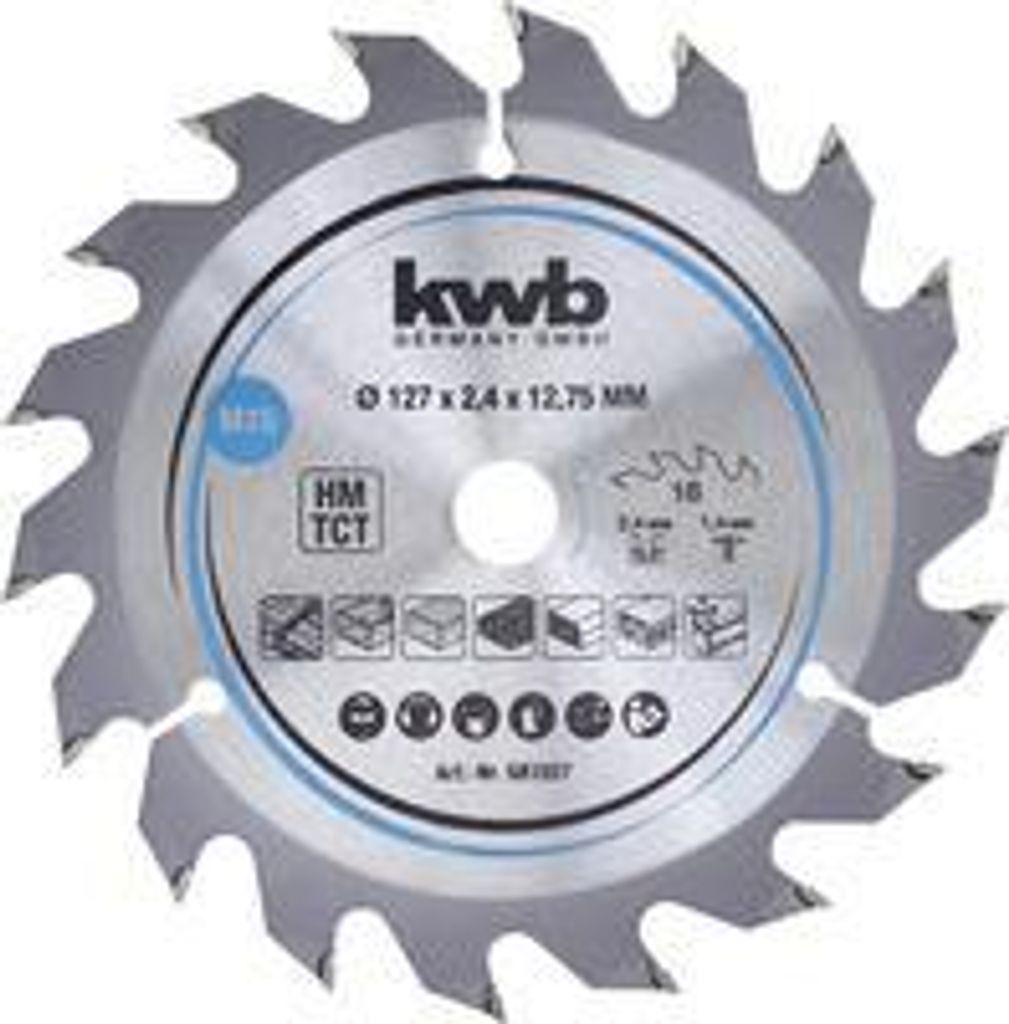 kwb 581557 Hartmetall Kreissägeblatt 127 x 12.75 mm 1 St Produktbild 