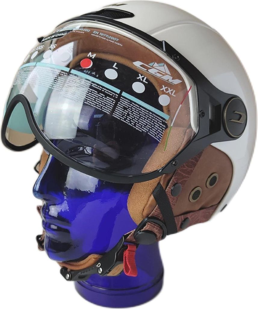 CGM EBI Skihelm Unisex Erwachsene Perlweiß M 57 58 cm Snowboardhelm