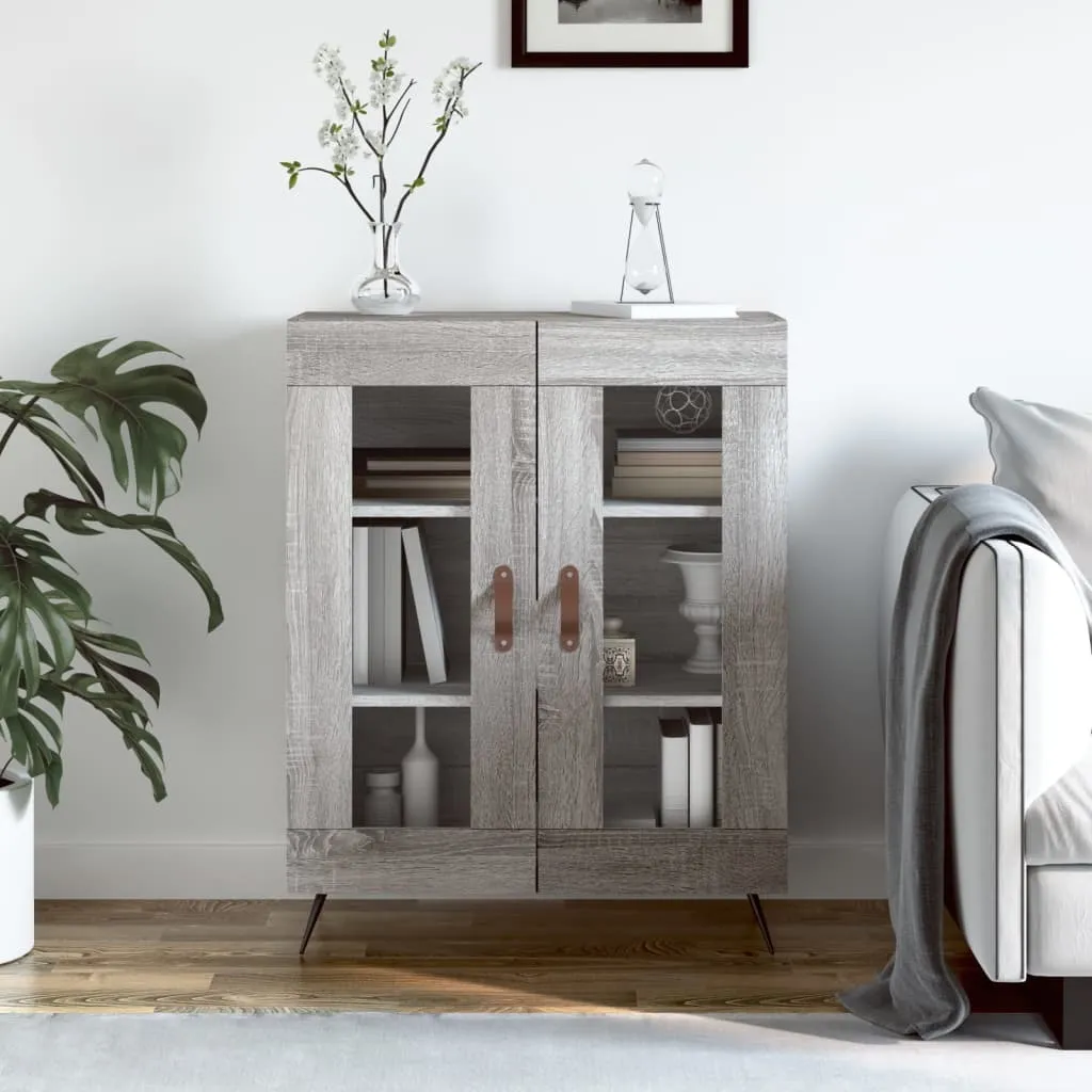 vidaXL Credenza Grigio Sonoma 69,5x34x90 cm | Mobiletto Moderno Salotto