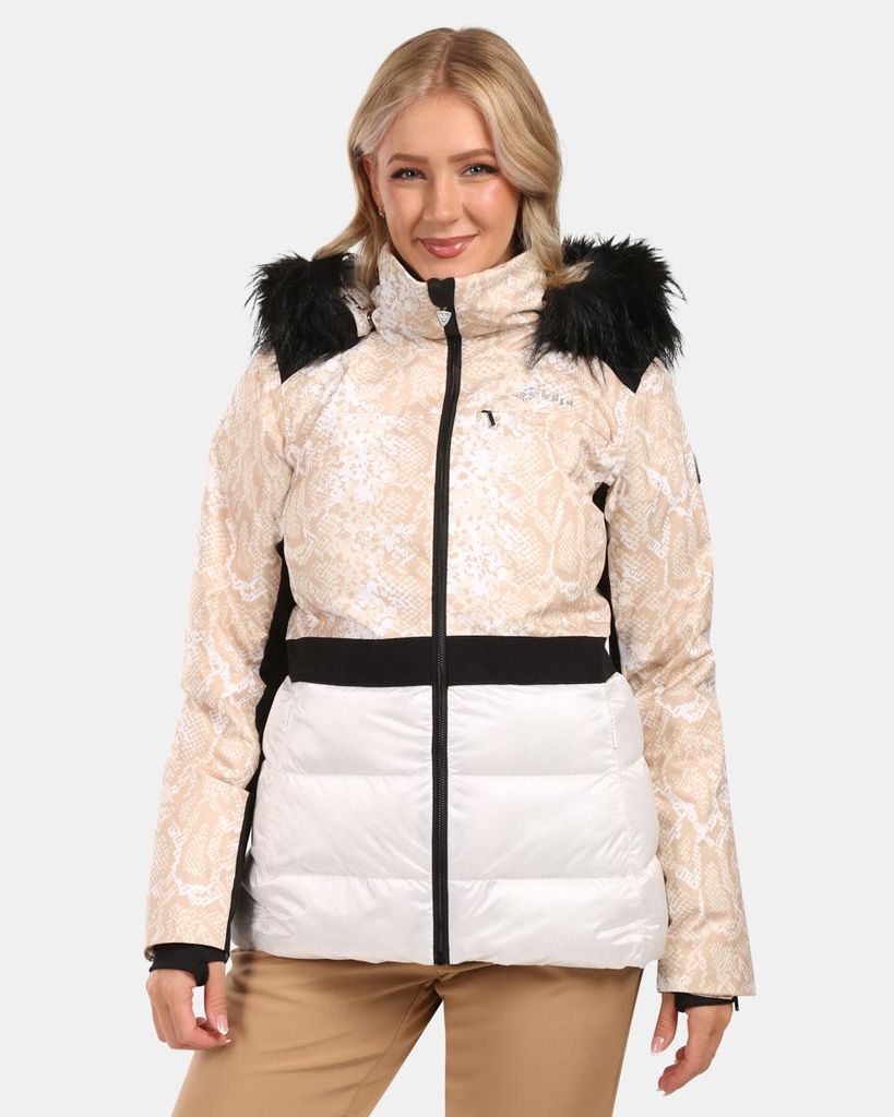 Damen-Skijacke mit integriertem Heizsystem Kilpi LENA-W, WEISS, Größe 44