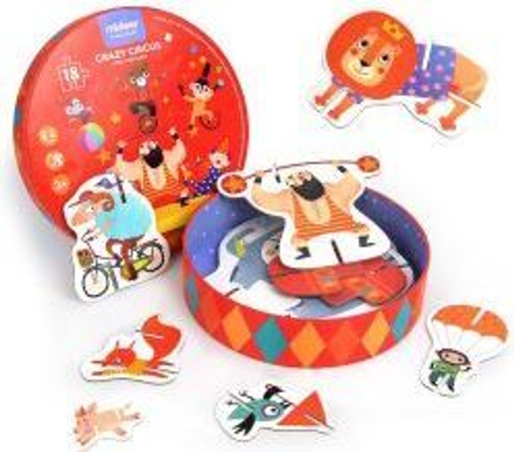 Mideer Verrückter Zirkus - Stapelpuzzle 18 Teile