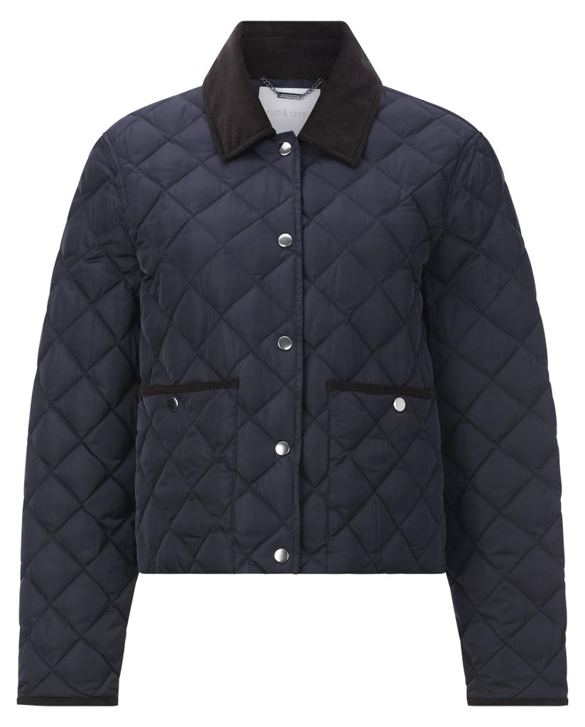 Padded Jacket with Corduroy Collar