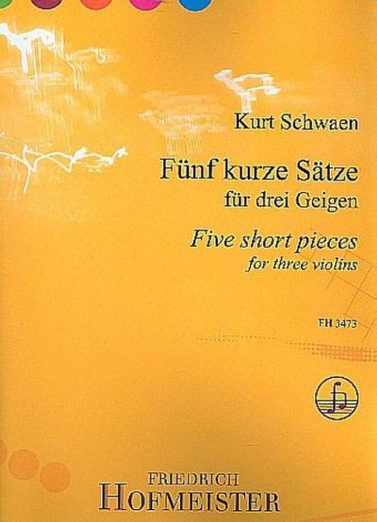 Fünf kurze Sätze für drei Geigen