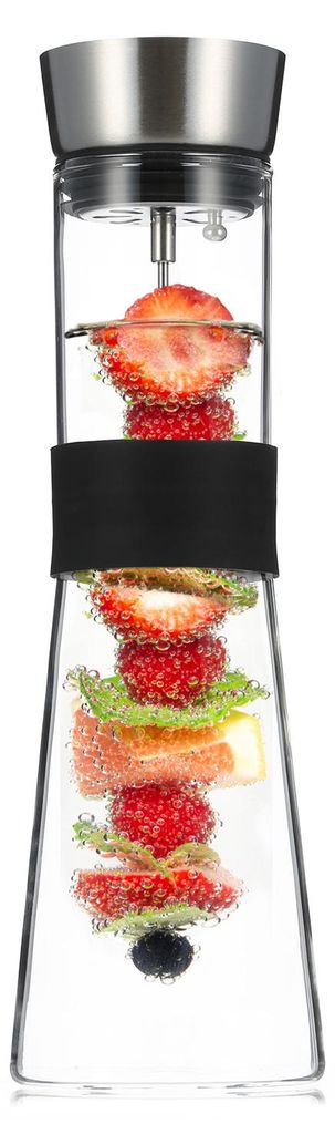 GLASWERK Carafe en verre avec couvercle en acier inoxydable Image du produit 