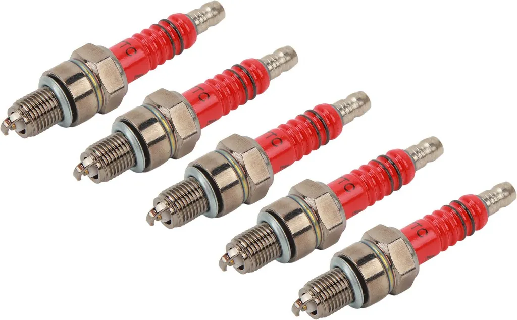 Set 5 Candele A7TC Racing Scooter GY6 4 Tempi - Performance Garantita
