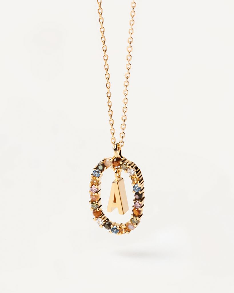 PDPAOLA Halskette LETTERS 18K gold plated silver gold Produktbild 6