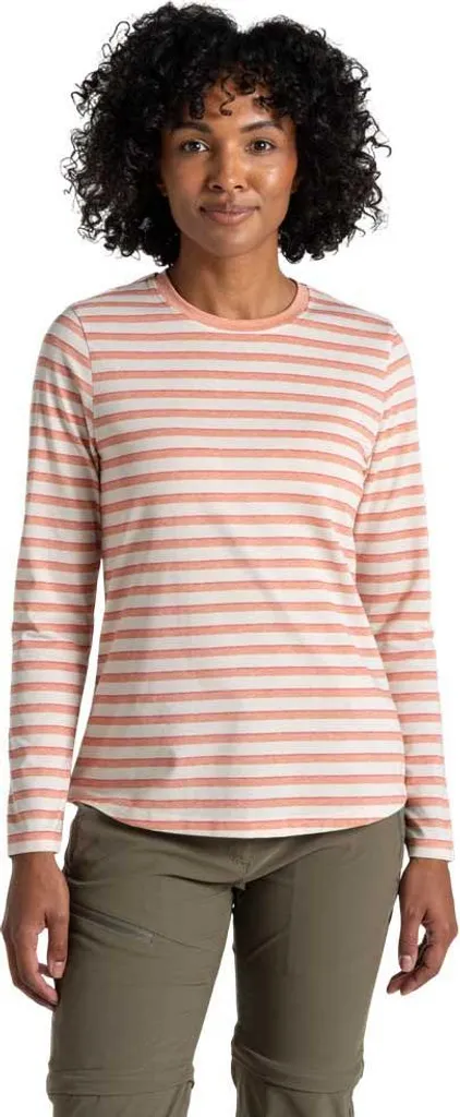 Craghoppers Nosilife Akona - Maglietta a maniche lunghe Arancione 36 Donna Arancione 36