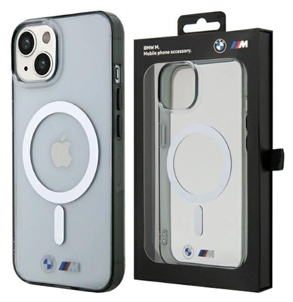Bmw Silber Ring Magsafe Fall für Iphone 15 - Transparent Produktbild 