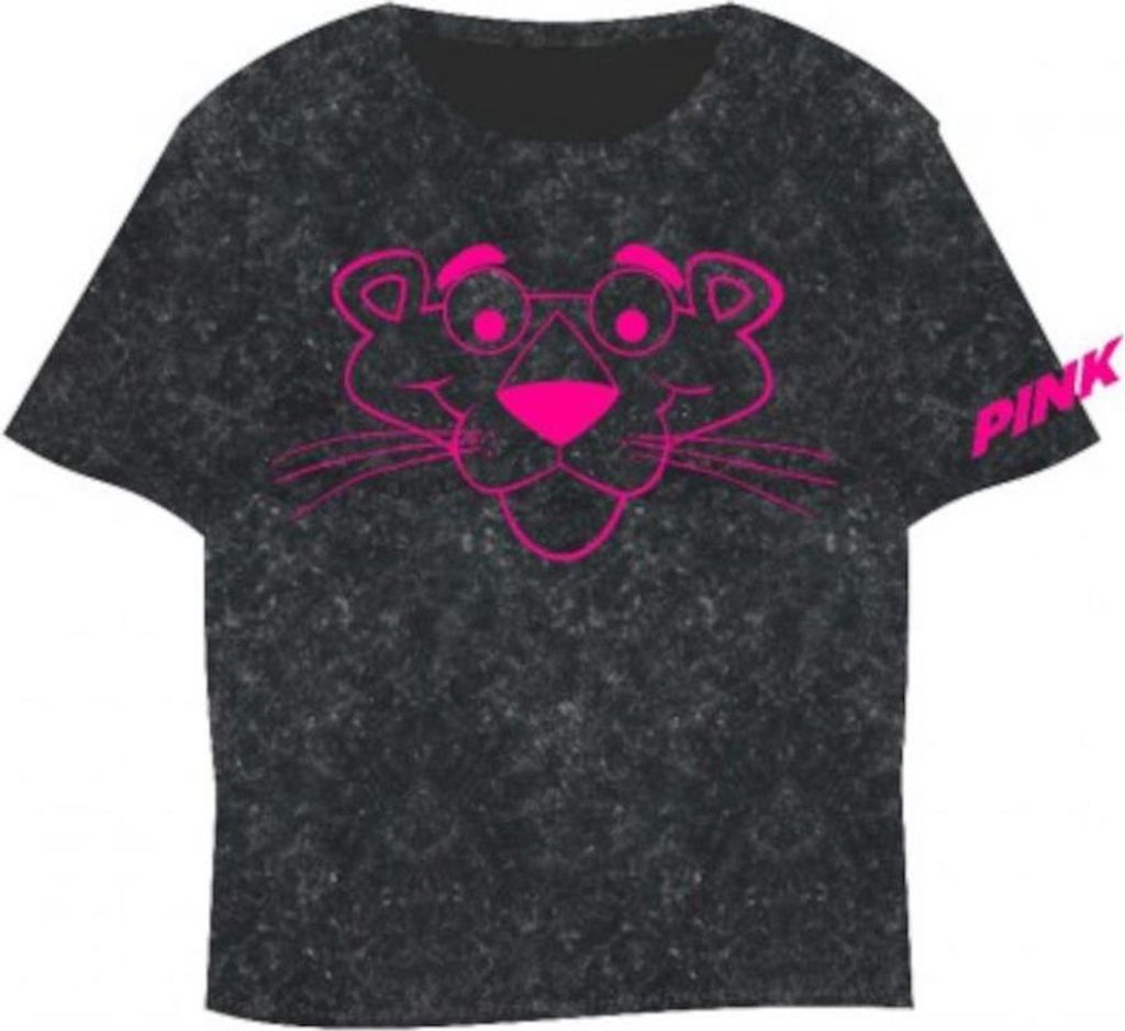 kurzes T-Shirt Pink Panther grau,140