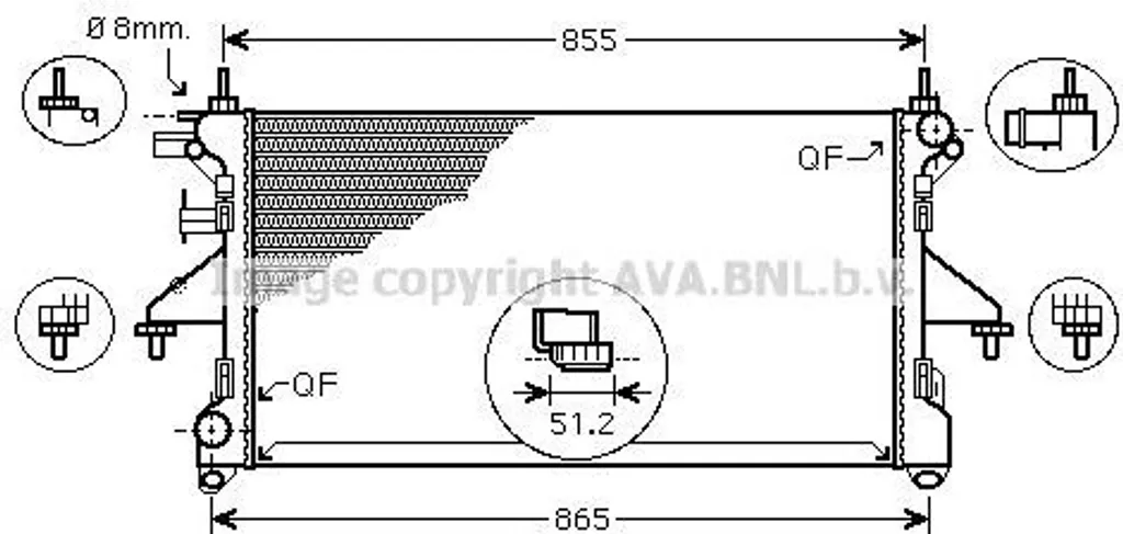Évitez la Surchauffe avec le Radiateur Moteur 1330Q2 pour Ducato