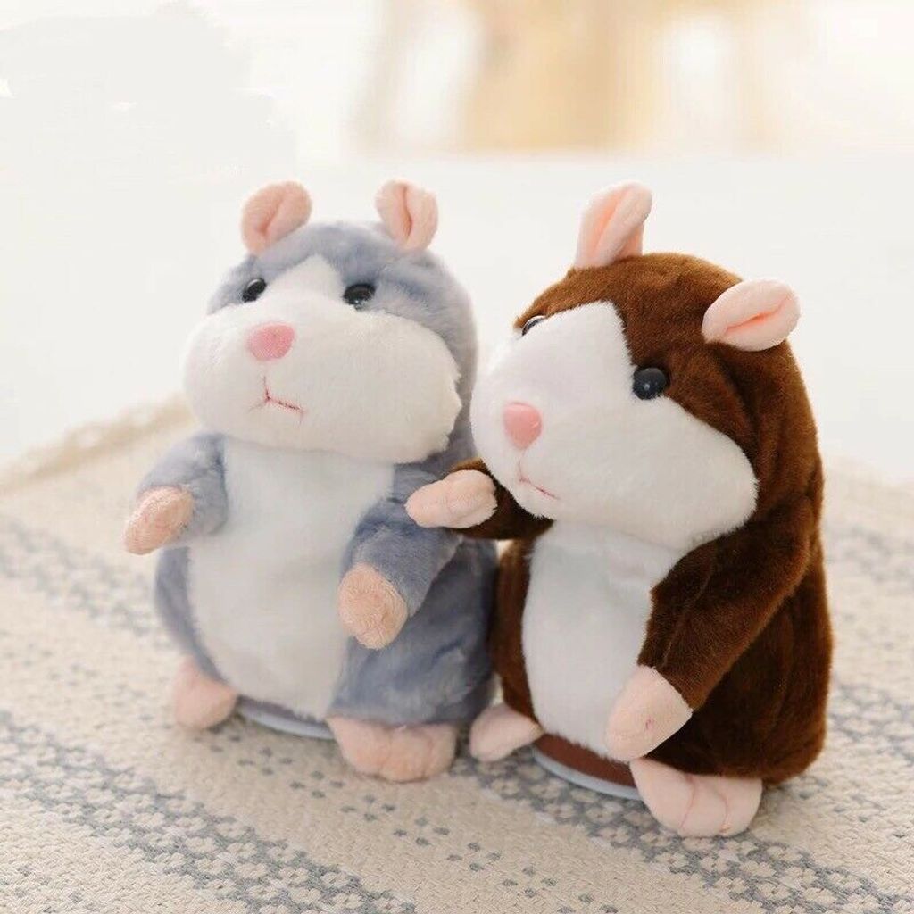 Kinder Sprechende Hamster Kuscheltier Plüschtier Spielzeug Talking Maus Fun Toy 