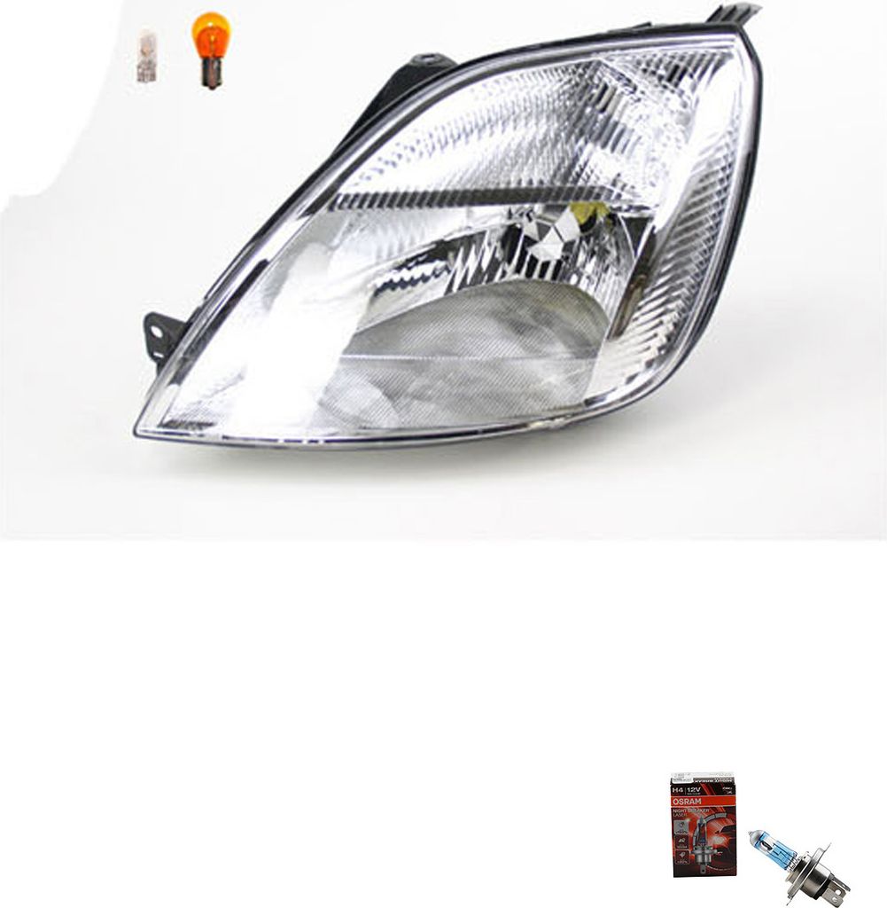 Johns, Scheinwerfer + Osram Night Breaker Laser passend für Ford Fiesta Links 1320349 1198225 1212361 1127895 1142874 2S6X13W030CA 2S6X13W030CB 2S...