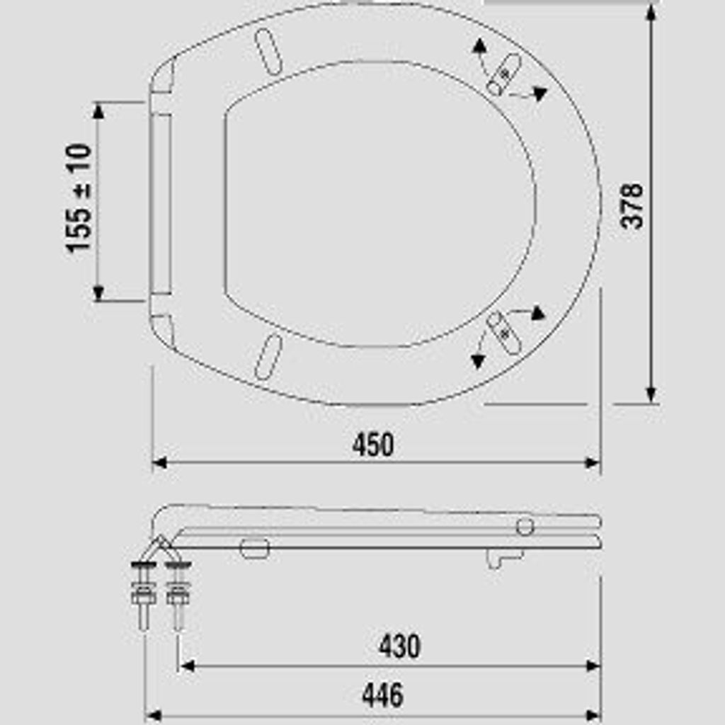 SANIT 56.038.01..0000 WC-Sitz 4002 (abumed) Thermoplast Produktbild 