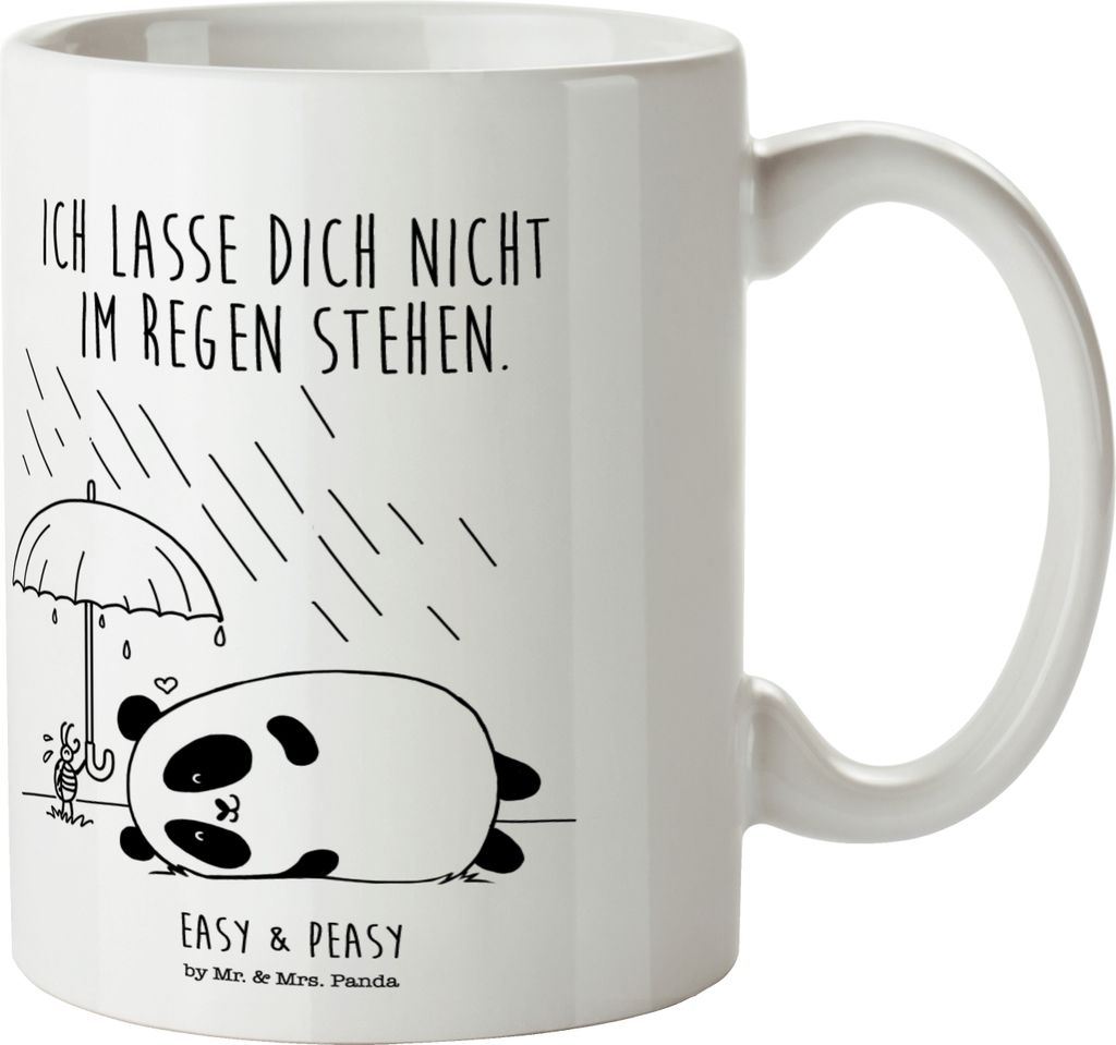 Mr. & Mrs. Panda Becher Panda Freundschaft - Weiß - Geschenk, Tasse, Kaffeebecher, haferl, Kaffeetasse, Teetasse